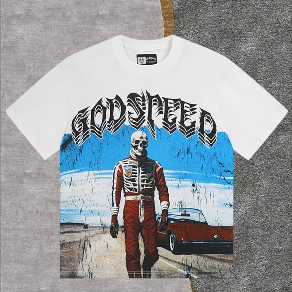 Men's White Short Sleeve Godspeed